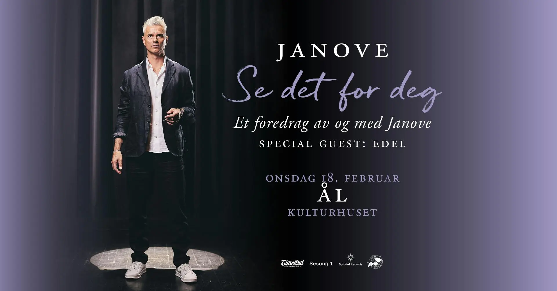 Plakat av Janove sitt foredrag: "Se det for deg"
