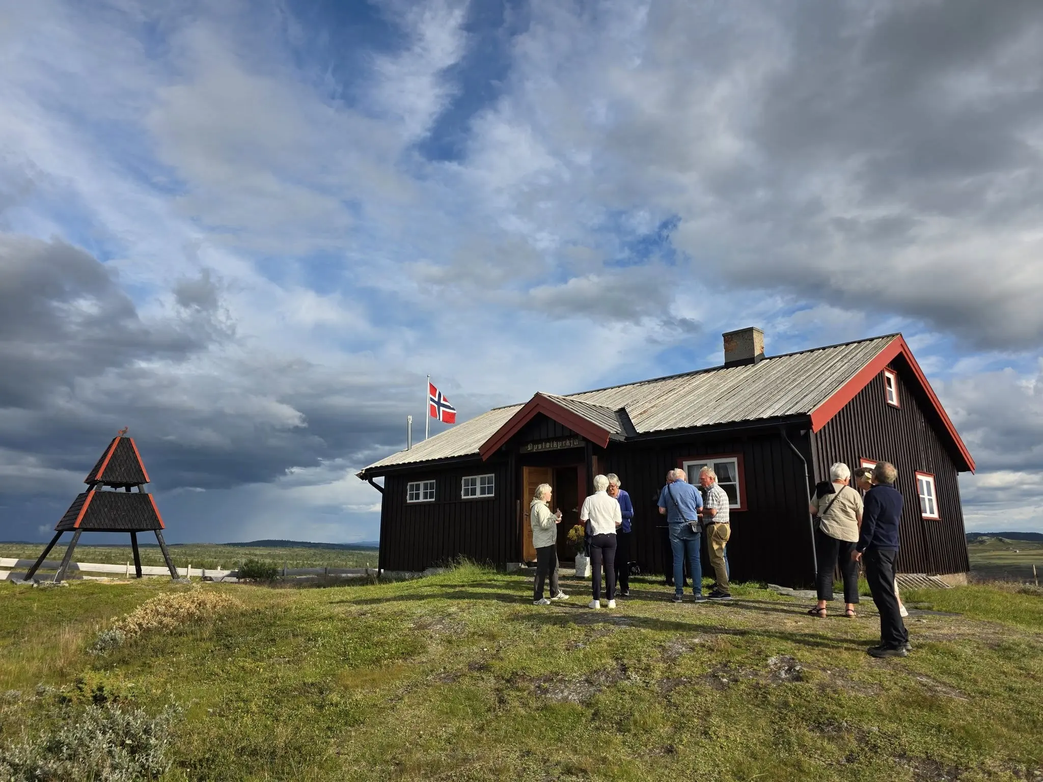 Bilde av Nystølskyrkja i Ål i Hallingdal. Stølskirke
