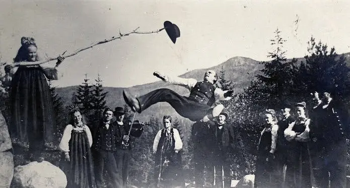 Foto av hallingdaldanser: Telemark Museum, TGM-B.18445