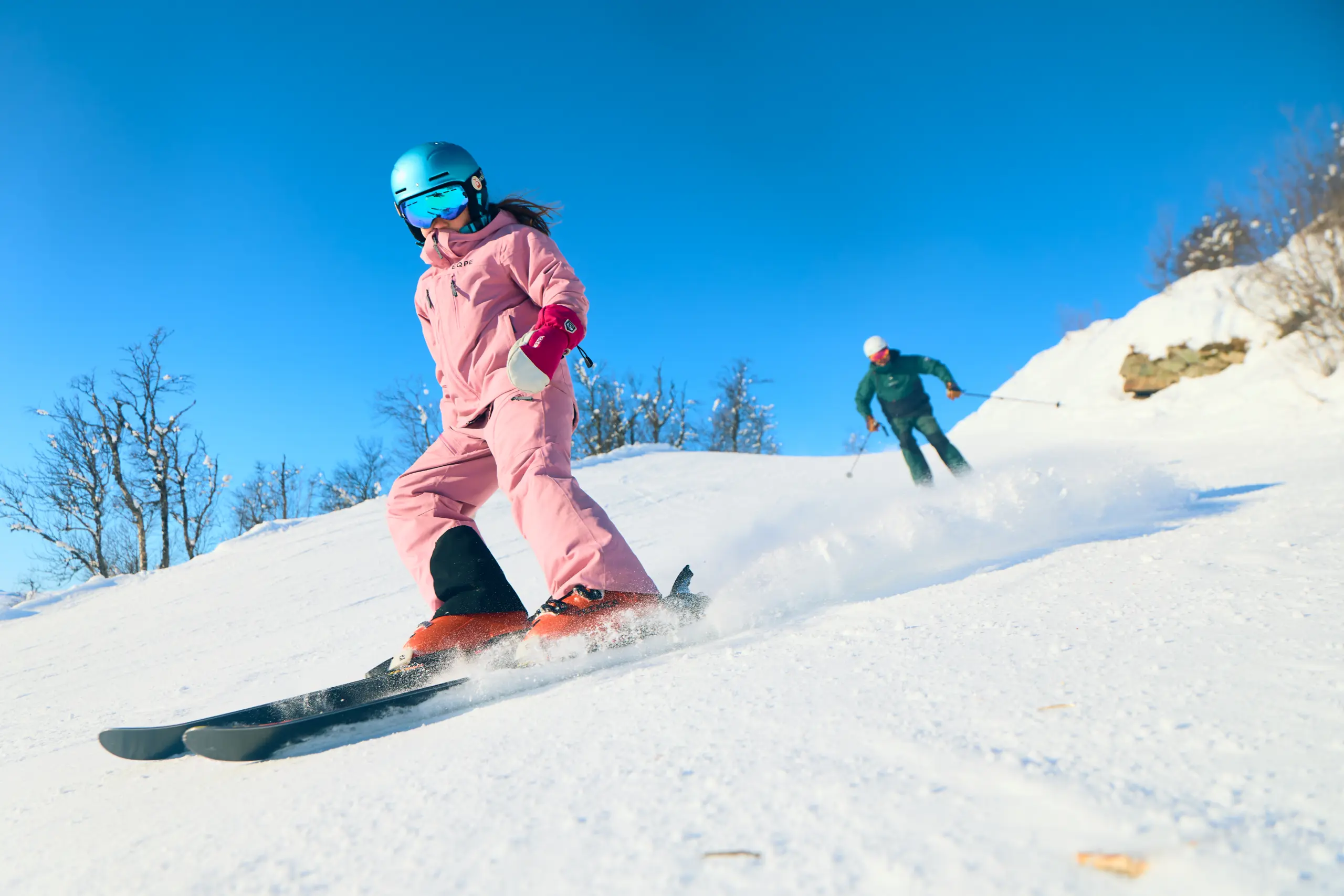 Bilde fra Alpinbakken i Skarslia, som passer for hele familien