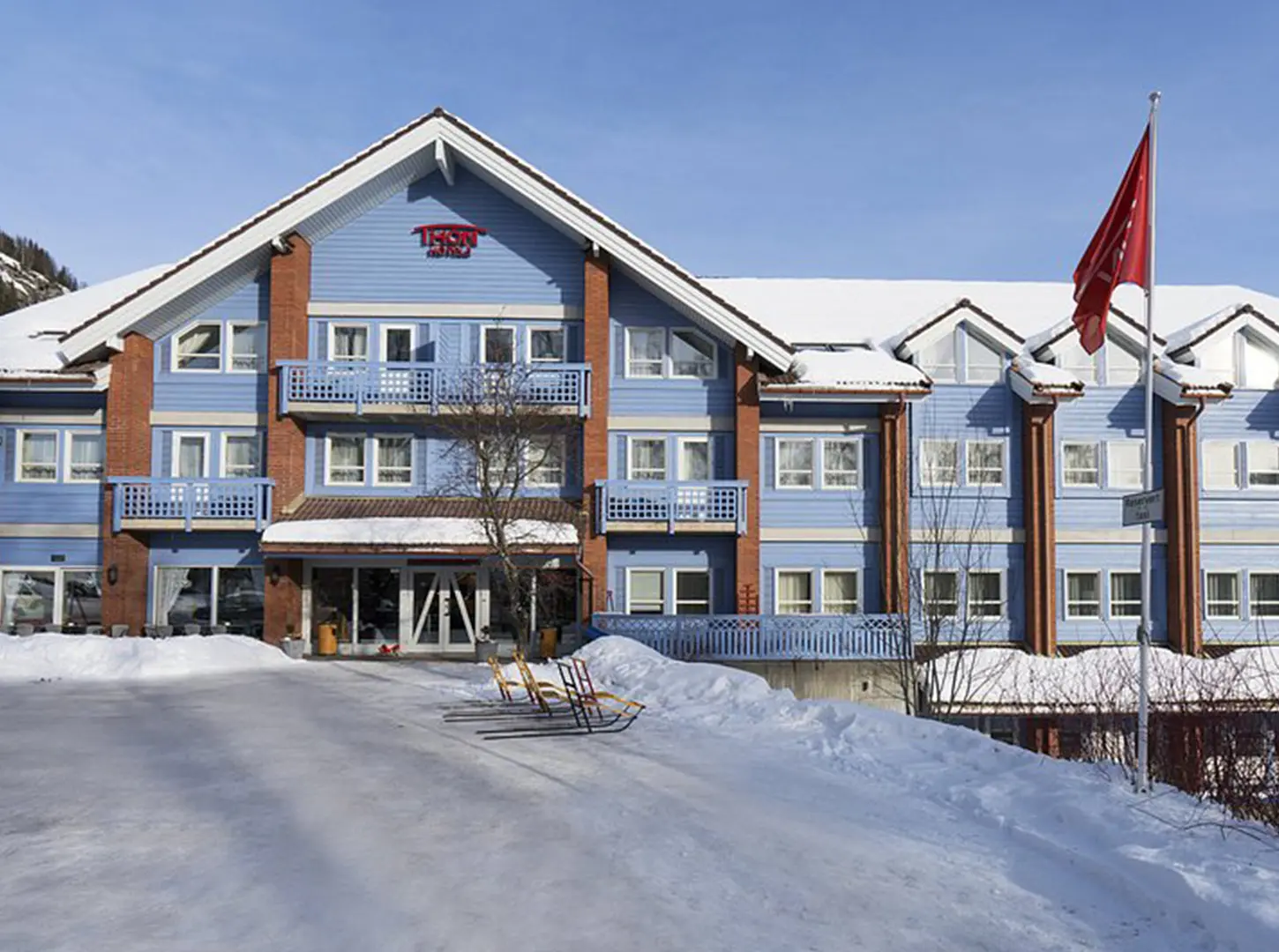 Thon Hotel i Hallingdal vinterkledd