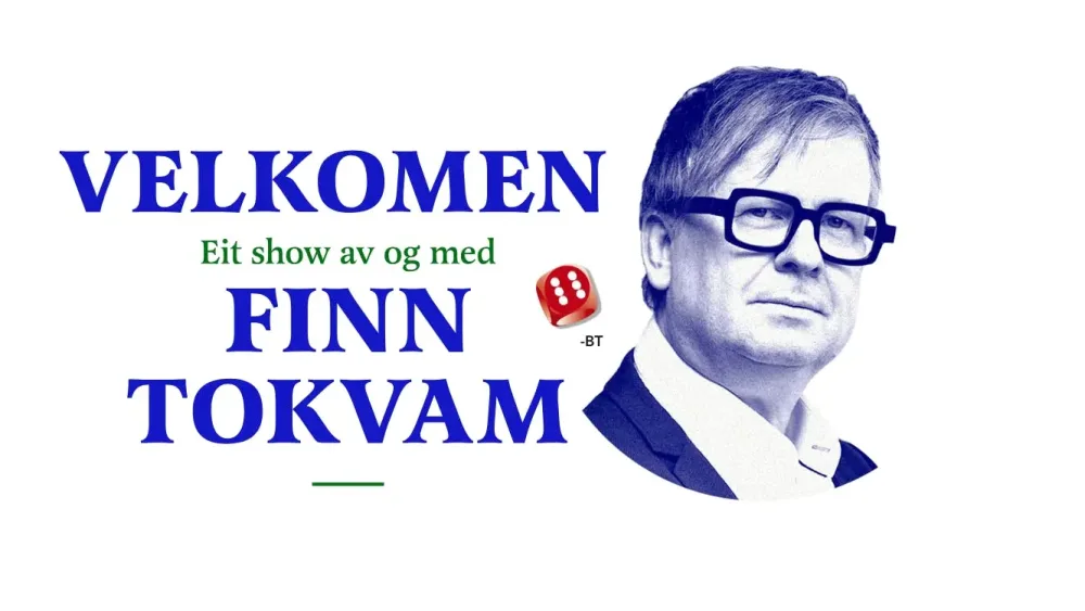 Plakat av Finn Tokvam sin forestilling Velkomen