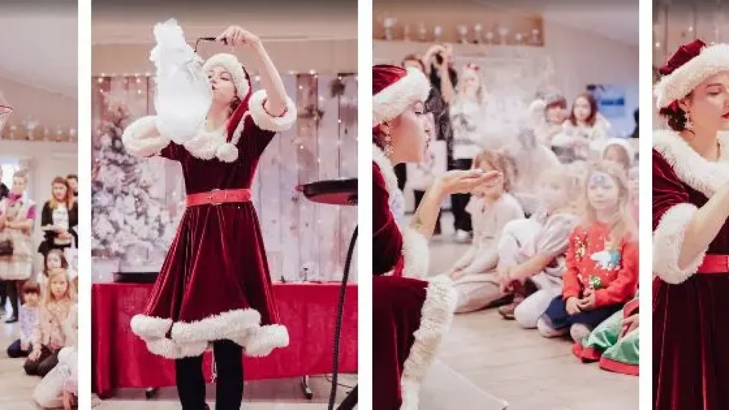 Jul på Ålingen med såpebobleshow