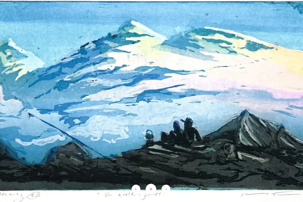 Grafikk av kunstner Kristian Finborud